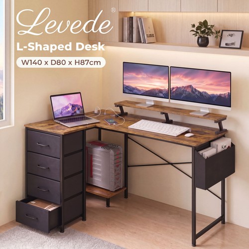 Levede shaped desk - desk, with