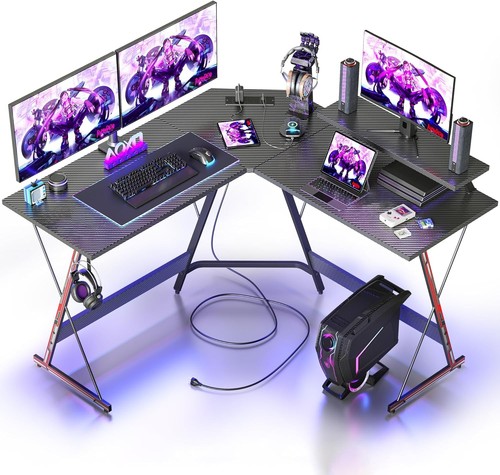 Shaped gaming desk - l,
