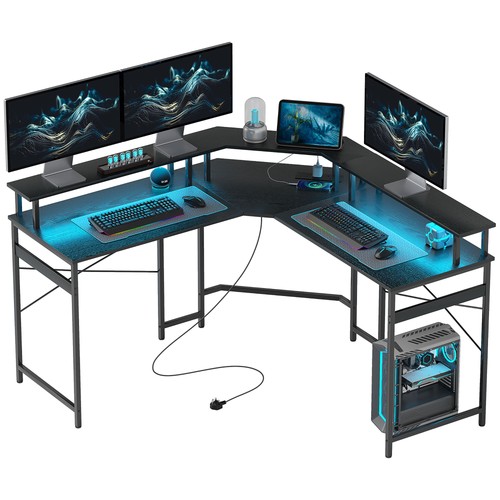 Homcom shaped desk - shaped, corner